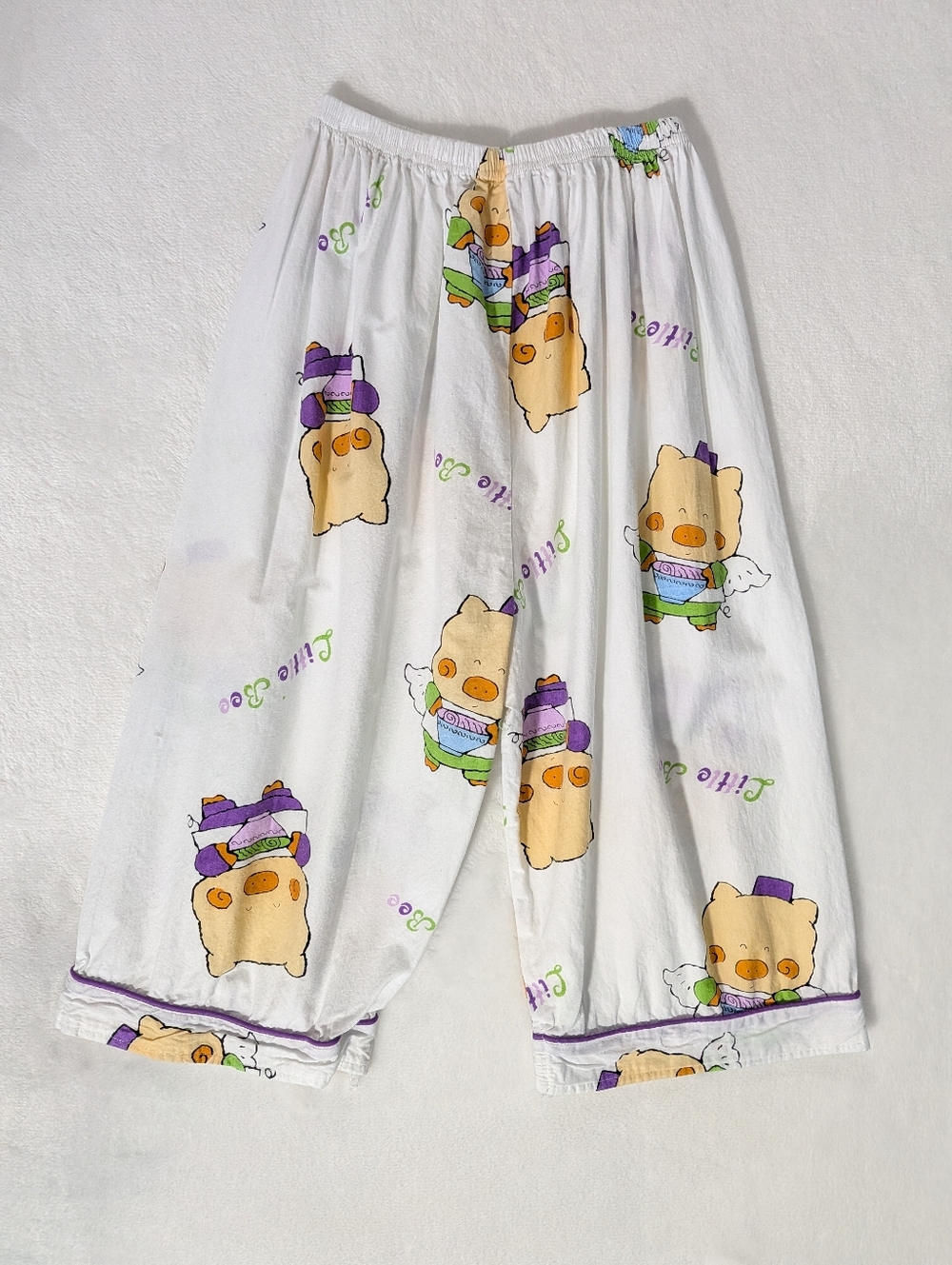 ❤️ Pajama Pants with Cartoon Print Little Bee